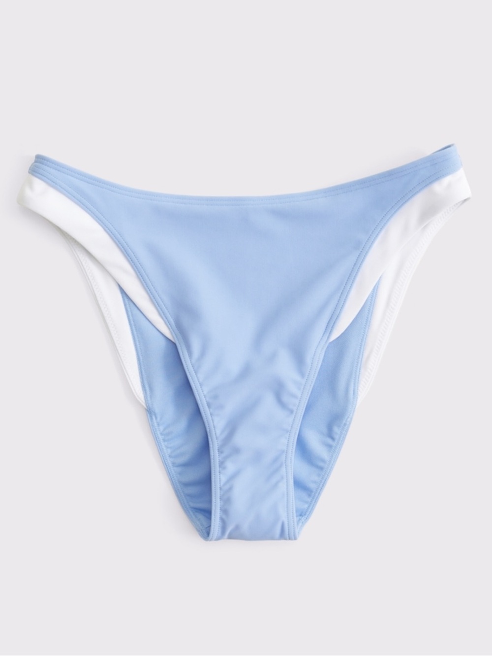 Abercrombie Light Blue Bikini Bottom with White Trim